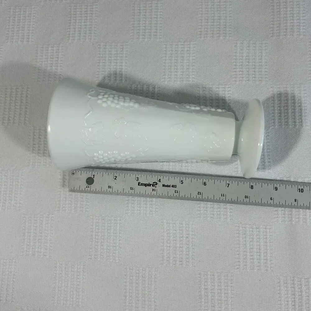 Milk Glass Vase 8